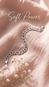 Luna Pave Chain 925 Ayar Gümüş Bileklik