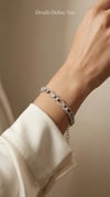 Luna Pave Chain 925 Ayar Gümüş Bileklik