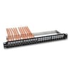 10C-SB1U24PCAT6U- RL1A 24 PORT DOLU PATCH PANEL - PATCH PANEL SLIDING BLACK 1U 24 PORT CAT6 UTP RAC