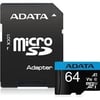 Adata 64GB Premier microSDXC Card with Adapter UHS-I Class10 V10 Hafıza Kartı