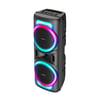 HEPU HP-118 Partybox Bluetooth Hoparlör – 2×8” Hoparlör, 15W Güç, RGB Işık, TWS Destekli