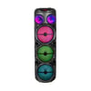 Hepu HP-974 Partybox Hoparlör – 20W Güç, 3 x 8” Woofer, RGB Işık Efektleri, Kablosuz Mikrofonlu