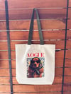 VOGUE KÖPEK BASKI KÖRÜKLÜ DUCK KETEN ÇANTA