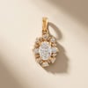 14 Ayar Altın Oval Lab Pırlanta Kolye – 0,36 ct