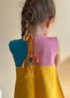 Happy Colours Blok Renkli Pembe Elbise