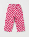 Kareli Pembe Pantolon