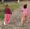 Mabi Joy Striped Açık Yeşil Pembe Pantolon