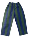 Mabi Joy Striped Lacivert Yeşil Pantolon 