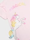 Unicornlu Pembe Tişört