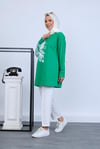 GÜMÜŞ VARAK BASKILI SWEATSHIRT