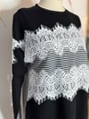 ŞERİT DANTEL DETAYLI SWEATSHIRT