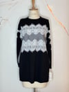 ŞERİT DANTEL DETAYLI SWEATSHIRT