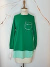 TAŞLI CEPLİ DANTELLİ SWEATSHIRT