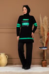 TAŞLI YAZILI SWEATSHIRT