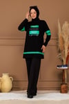 TAŞLI YAZILI SWEATSHIRT