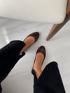 Kahve Kırışık Rugan Fiyonk Babet