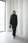 Degaje Dökümlü Abaya 