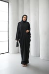 Degaje Dökümlü Abaya 