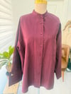 Poplin Gömlek - Bordo