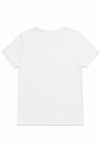 1003 Kadın Pamuklu Slim Fit Bisiklet Yaka Yumuşak Dokulu Basic T-Shirt Beyaz