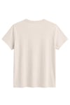 1009 Kadın Pamuklu Regular Fit Bisiklet Yaka Yumuşak Dokulu Kısa Kollu Basic T-Shirt Taş