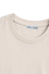 1009 Kadın Pamuklu Regular Fit Bisiklet Yaka Yumuşak Dokulu Kısa Kollu Basic T-Shirt Taş