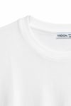 1009 Kadın Pamuklu Regular Fit Bisiklet Yaka Yumuşak Dokulu Kısa Kollu Basic T-Shirt Beyaz