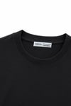 1009 Kadın Pamuklu Regular Fit Bisiklet Yaka Yumuşak Dokulu Kısa Kollu Basic T-Shirt Siyah