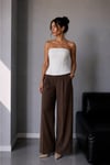 1022 Kadın Straplez Fit Kısa Bluz Beyaz