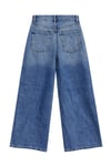 1058 Kadın Yüksek Bel Baggy Fit Jean Pantolon Mavi