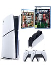 Sony Sony Playstation 5 Slim +2.kol Dualsense +Şarj Istasyonu +Ps5 FC26 + Gta V ( Ithalatçı Garantili)