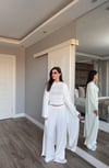 Beyaz 3 parça Kısa Kollu Takım