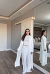 Beyaz 3 parça Kısa Kollu Takım