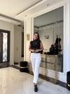 Beyaz Boy Fit Jean