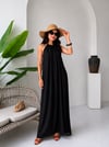 Black Sırt Dekolteli Maxi Elbise