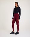 Bordo Düz Nanofit Sporcu Tayt