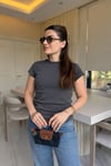 Füme %100 Pamuklu Tshirt