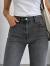 Füme Çizgili Jean