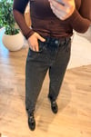 Füme Taşlı Mom Jean