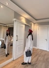 Gri Metal Düğme Detaylı Pantolon Takım