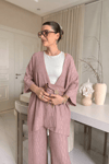 Gül Kurusu Kimono Takım