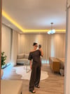 Kahve Omzu Açık Modal Eşofman Takımı