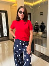 Kırmızı Triko Premium Bluz