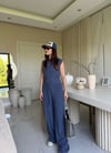 Laci Belden Oturtmalı Bluz Pantolon Takım