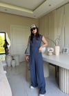 Laci Belden Oturtmalı Bluz Pantolon Takım