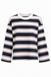 Lacivert Çizgili basic Tshirt