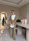 Mint Bürümcük Kimono Takım