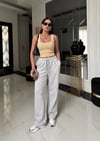 Sarı Önden Agraflı Fitilli Body