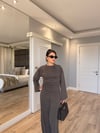 Siena Kaşmir Bluz Pantolon Takım-Kahve