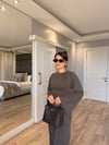 Siena Kaşmir Bluz Pantolon Takım-Kahve